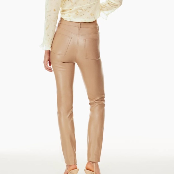 Aritzia Melina Slim faux leather pants - Picture 1 of 7